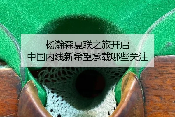 杨瀚森夏联之旅开启 中国内线新希望承载哪些关注